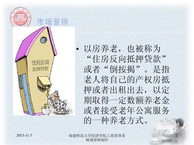 “以房養老”金融產品的營銷環境分析PPT